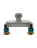 Distribuidor de 2 Vías con Válvulas para Grifo de Rosca AQUA CONTROL