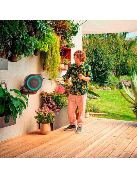 Enrollador de Manguera Automático Rollup 15 m GARDENA