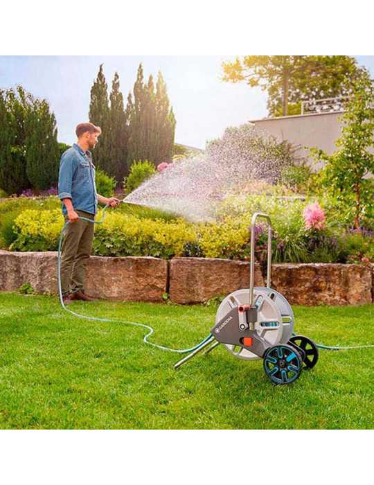 Carro de Metal con Manguera 25 m GARDENA