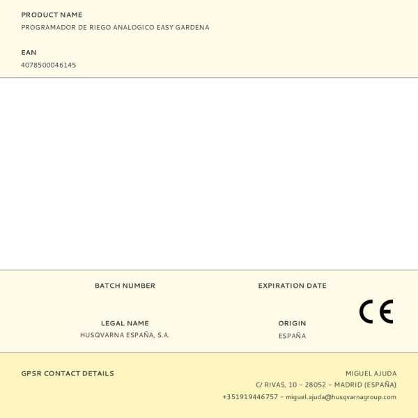 Programador de Riego Analógico Easy GARDENA