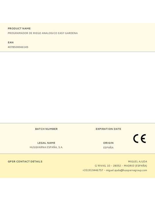 Programador de Riego Analógico Easy GARDENA