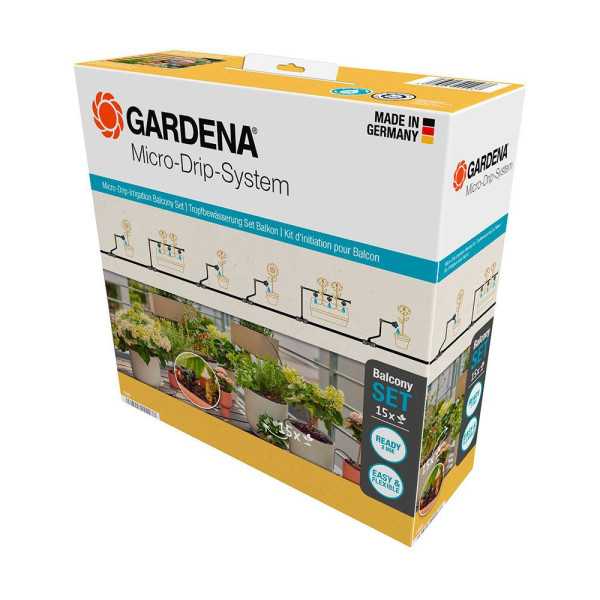 Set Riego por Goteo Micro-Drip Hasta 15 Plantas GARDENA