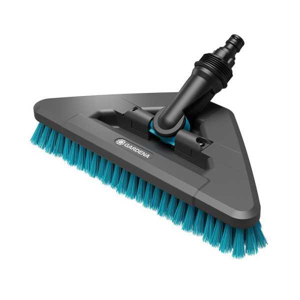 Cepillo de Cerdas Duras Triangular Flex para Limpieza de Superficies Duras y Rincones Cleansystem GARDENA