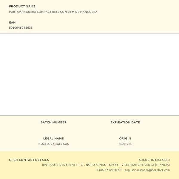 Enrollador de Manguera Manual Compact Reel 25 m HOZELOCK