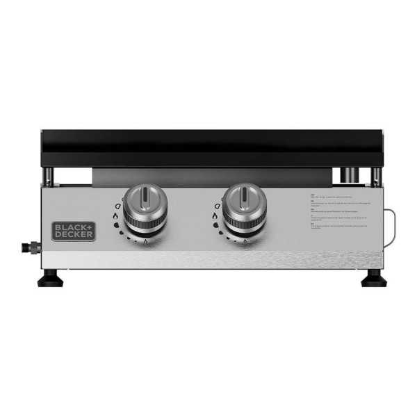 Plancha de Gas BXOP4900E con 2 Quemadores, 45 x 39 cm BLACK+DECKER