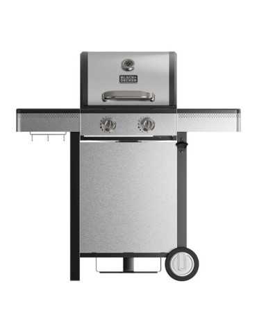 Barbacoa de Gas BXOG7200E con 2 Quemadores, 116 x 58 x 118,5 cm BLACK+DECKER
