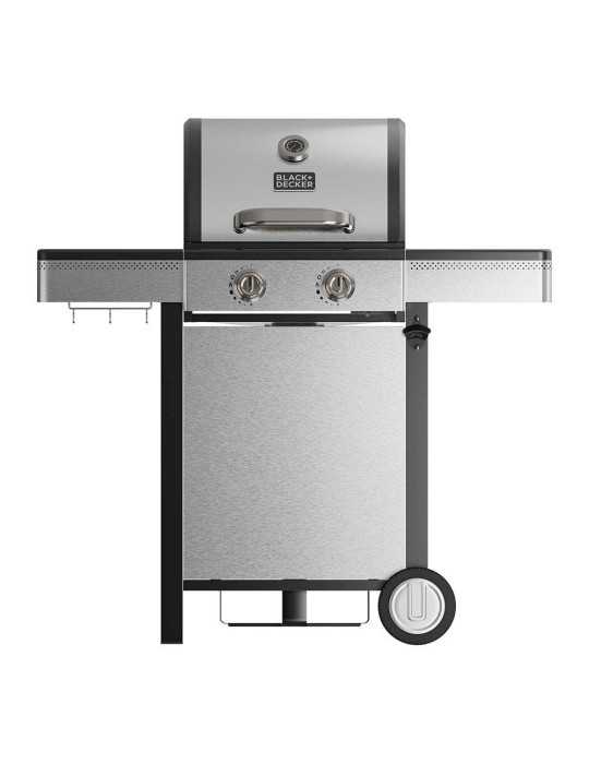 Barbacoa de Gas BXOG7200E con 2 Quemadores, 116 x 58 x 118,5 cm BLACK+DECKER