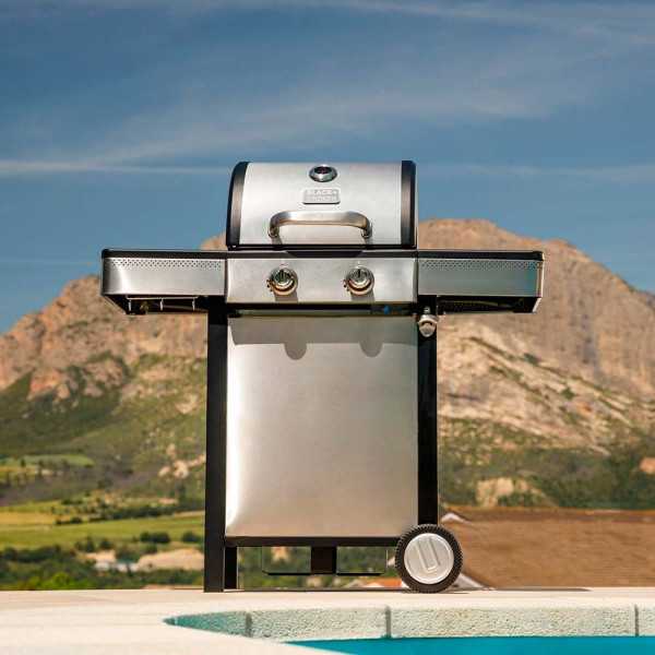 Barbacoa de Gas BXOG7200E con 2 Quemadores, 116 x 58 x 118,5 cm BLACK+DECKER