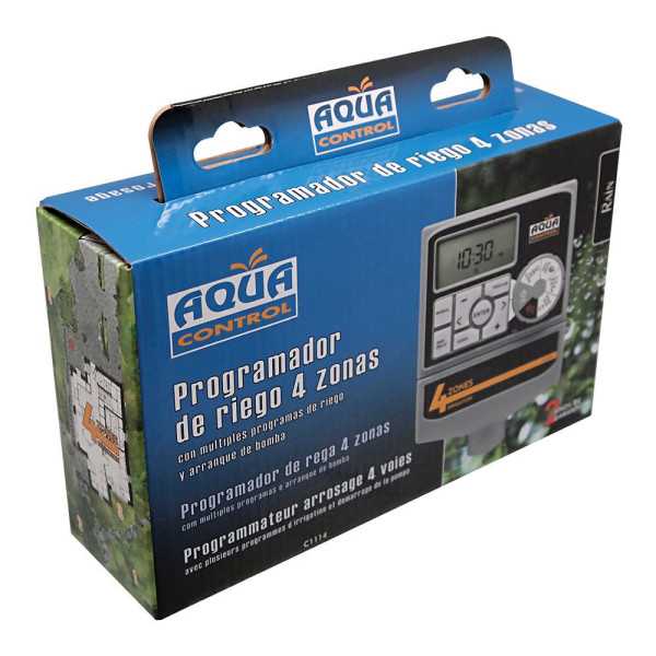 Programador de Riego Electrónico 4 Zonas Access AQUA CONTROL