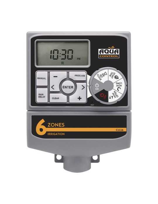 Programador de Riego Electrónico 6 Zonas Access AQUA CONTROL