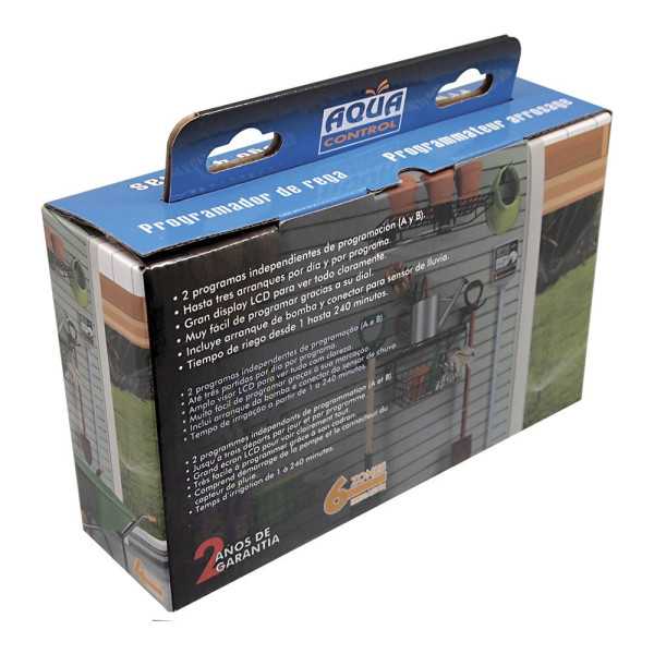 Programador de Riego Electrónico 6 Zonas Access AQUA CONTROL