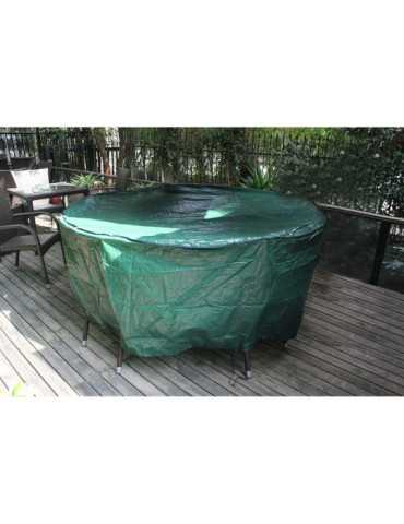 Funda de Protección, Cubre Mesa y Sillas, Ø205 x 90 cm, 100 g/m² ALTADEX 2
