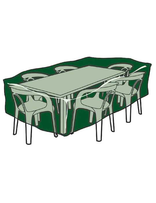 Funda de Protección, Cubre Mesa y Sillas, 205 x 325 x 90 cm, 100 g/m² ALTADEX