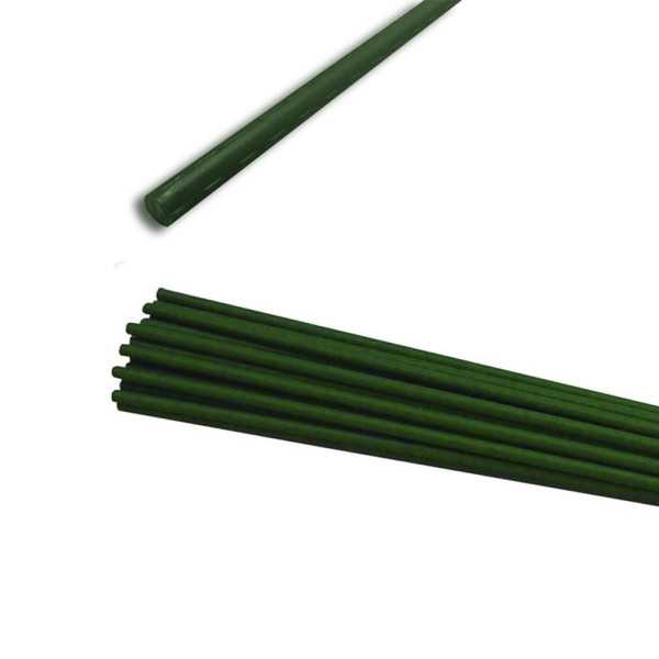 Lote de 24 Unidades Tutor de Plástico Verde para Plantas Ø1,1 x 120 cm GROW