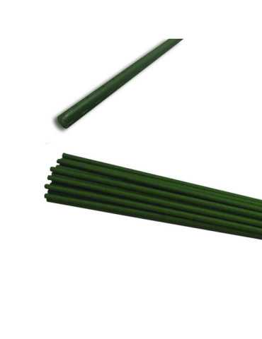 Lote de 24 Unidades Tutor de Plástico Verde para Plantas Ø1,1 x 150 cm GROW