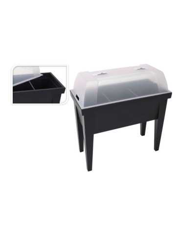 Invernadero tipo Mesa Color Negro 80 x 40 x 65 cm
