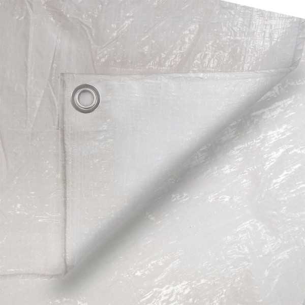Toldo Polietileno de Doble Cara Color Blanco, Densidad 90 g / m², 5 x 8 m EDM