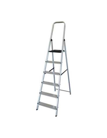 Escalera Domestica de Aluminio 6 Peldaños EDM