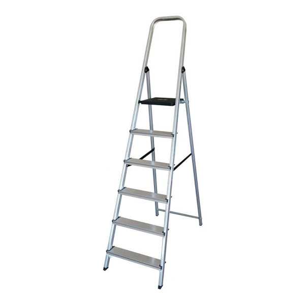 Escalera Domestica de Aluminio 6 Peldaños EDM