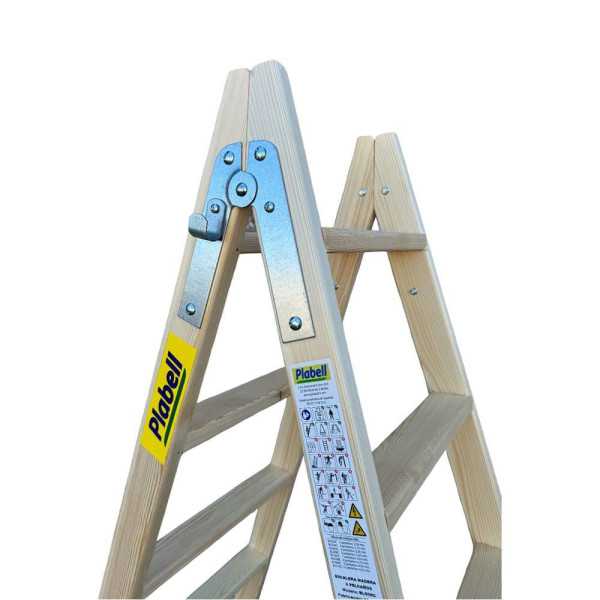 Escalera de Madera 5 Peldaños 139cm PLABELL