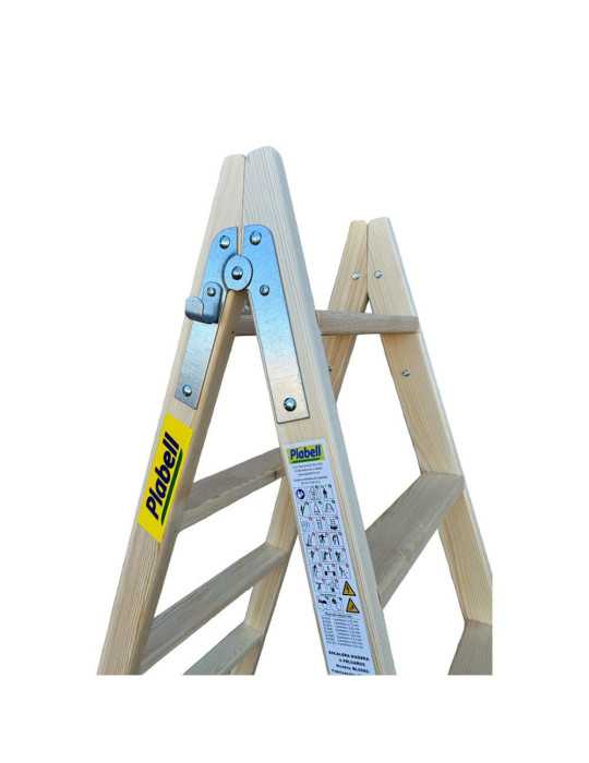 Escalera de Madera Peldaños Anchos 190cm Alto BLD-7 PLABELL
