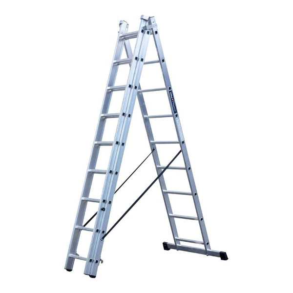 Escalera Transformable de Aluminio 3 x 9 Peldaños EDM