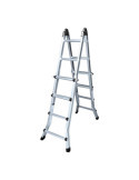Escalera Multifunción Telescópica de Aluminio 4 + 4 Peldaños EN131 EDM