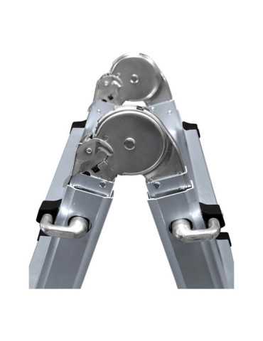 Escalera Multifunción Telescópica de Aluminio 4 + 4 Peldaños EN131 EDM 2