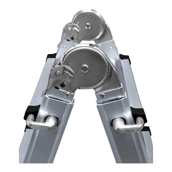 Escalera Multifunción Telescópica de Aluminio 4 + 4 Peldaños EN131 EDM