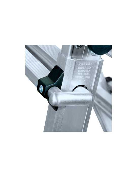 Escalera Multifunción Telescópica de Aluminio 4 + 4 Peldaños EN131 EDM