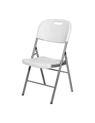Silla Plegable Blanca 86,5 x 47 x 54 cm EDM