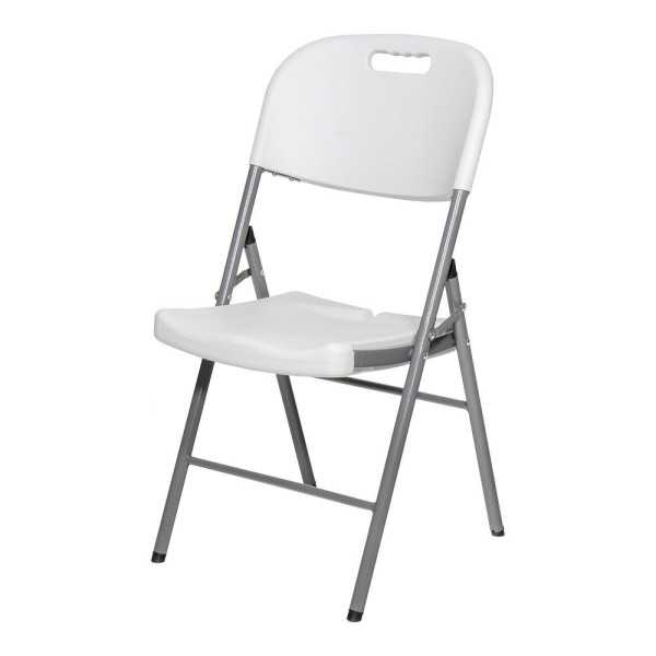 Silla Plegable Blanca 86,5 x 47 x 54 cm EDM