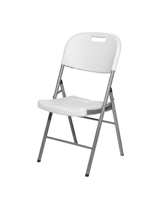 Silla Plegable Blanca 86,5 x 47 x 54 cm EDM