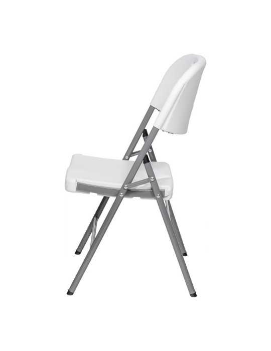 Silla Plegable Blanca 86,5 x 47 x 54 cm EDM