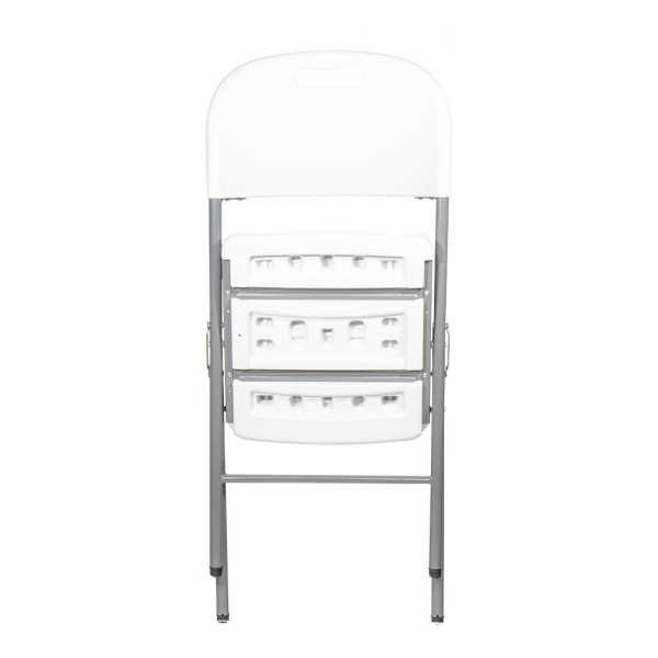 Silla Plegable Blanca 86,5 x 47 x 54 cm EDM