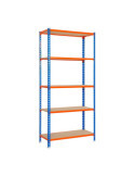 Estanteria Metalica sin Tornillos con Aglomerado Maderclick 5/400 SIMON RACK