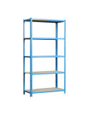 Estanteria Metalica sin Tornillos con Aglomerado Maderclick Plus 5/500 SIMON RACK