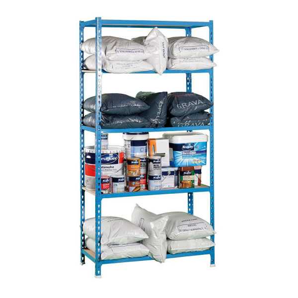 Estanteria Metalica sin Tornillos con Aglomerado Maderclick Plus 5/500 SIMON RACK