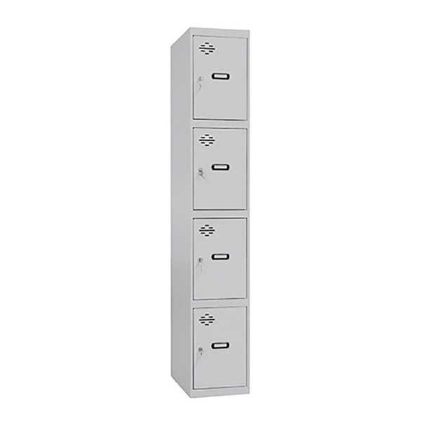 Taquilla Metalica Pro Simonlocker 1/4 300 Desmontada 4 Departamentos 30x50x180cm SIMON RACK