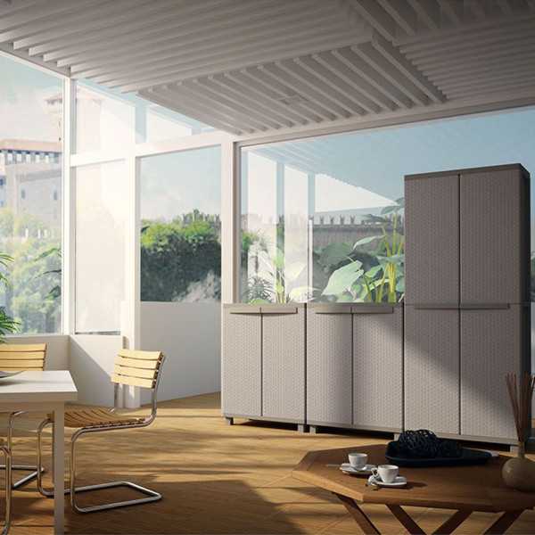 Armario Jrattan 369, 3 Baldas, 68 x 37,5 x 170 cm TERRY