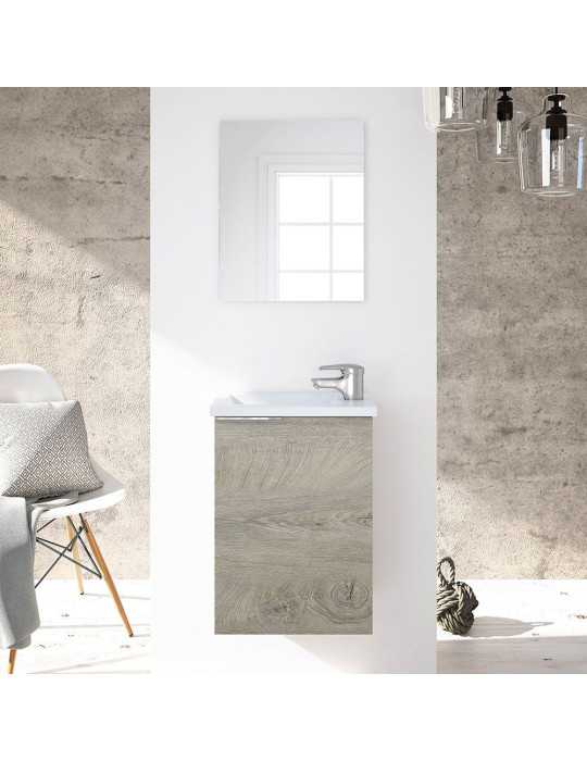 Mueble 40 1 Puerta+ Espejo + Lavabo Compact FORÉS/ARKIT