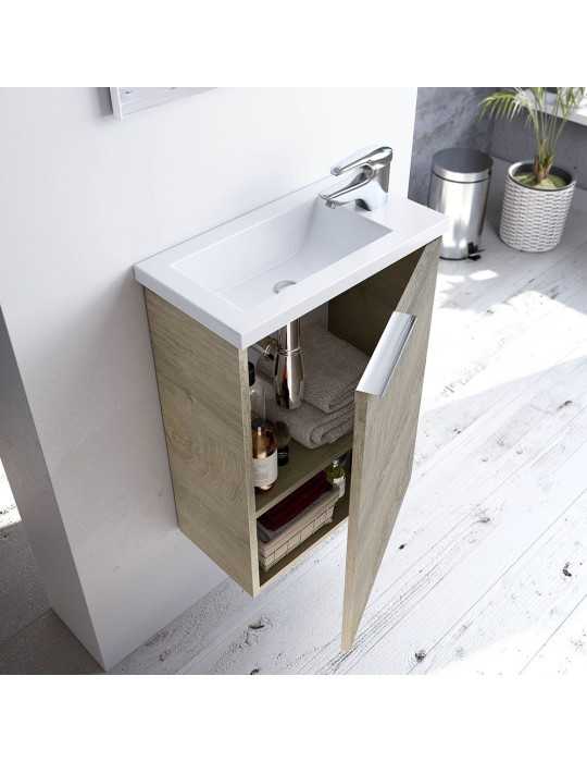 Mueble 40 1 Puerta+ Espejo + Lavabo Compact FORÉS/ARKIT