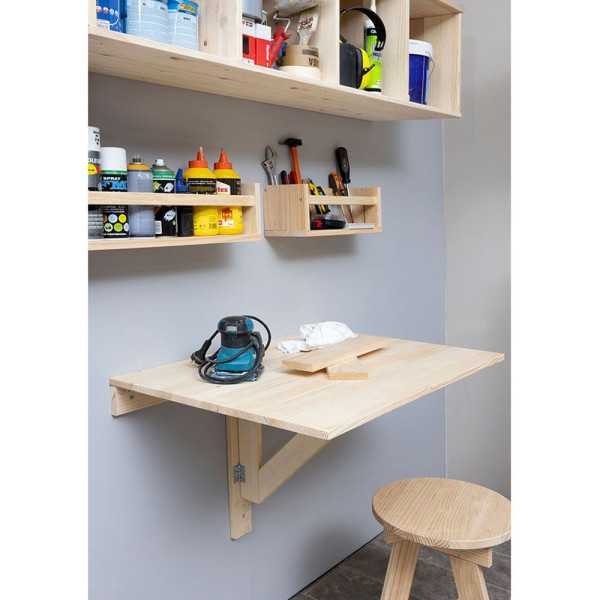 Mesa Plegable Madera de Pared, 79 x 59 x 2 cm ASTIGARRAGA