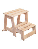 Escalera Taburete de Madera, 2 Peldaños. ASTIGARRAGA