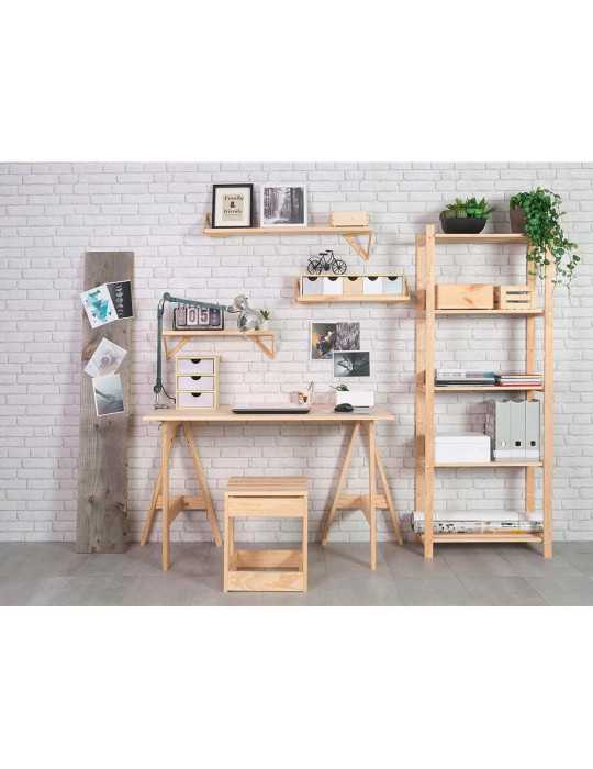 Estanteria Pino Serie Natura sin Barniz 100% Pefc Cert 171 x 65 x 30 cm ASTIGARRAGA
