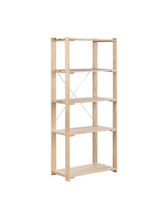 Estanteria Alistonada Evolution 5 Pino Macizo 76,5 x 38,5 x 174,5 cm ASTIGARRAGA