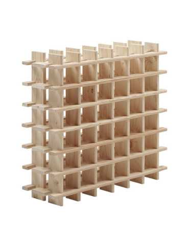 Botellero de Pino Macizo Evolutivo Rioja para 36 Botellas 75 x 22 x 75 cm ASTIGARRAGA