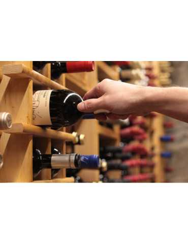 Botellero de Pino Macizo Evolutivo Rioja para 36 Botellas 75 x 22 x 75 cm ASTIGARRAGA 2