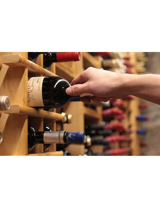 Botellero de Pino Macizo Evolutivo Rioja para 36 Botellas 75 x 22 x 75 cm ASTIGARRAGA