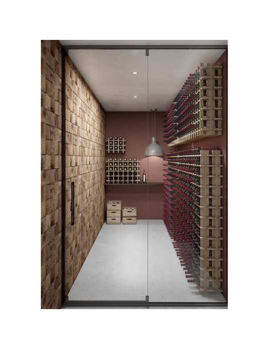 Botellero de Pino Macizo Evolutivo Rioja para 36 Botellas 75 x 22 x 75 cm ASTIGARRAGA